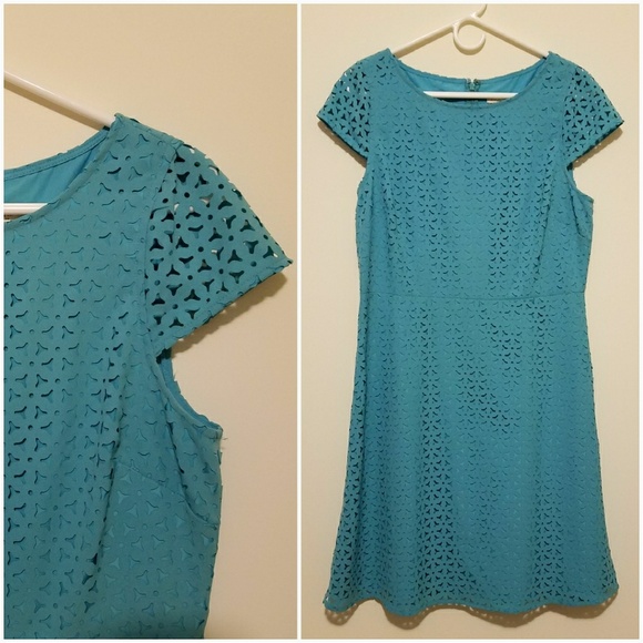 J. Crew Dresses & Skirts - J.Crew Light Blue Laser Cut Dress